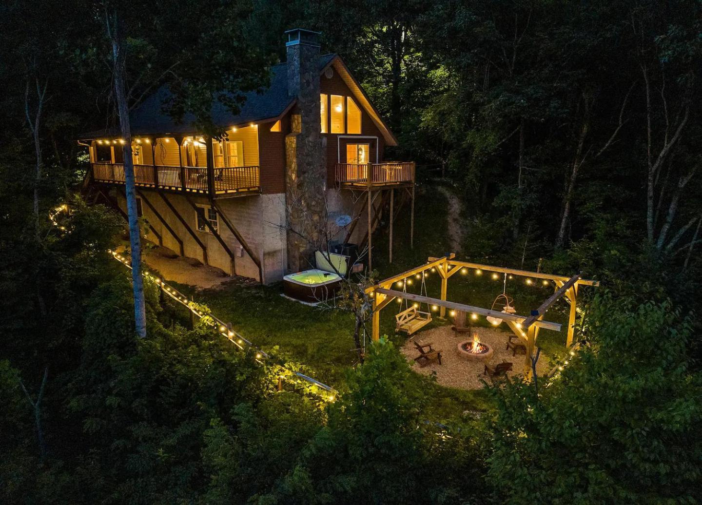 Maggie Valley Cabin With Beautiful Mountain Views, Hottub, Pet Friendly, Gameroom, Fireplace ภายนอก รูปภาพ
